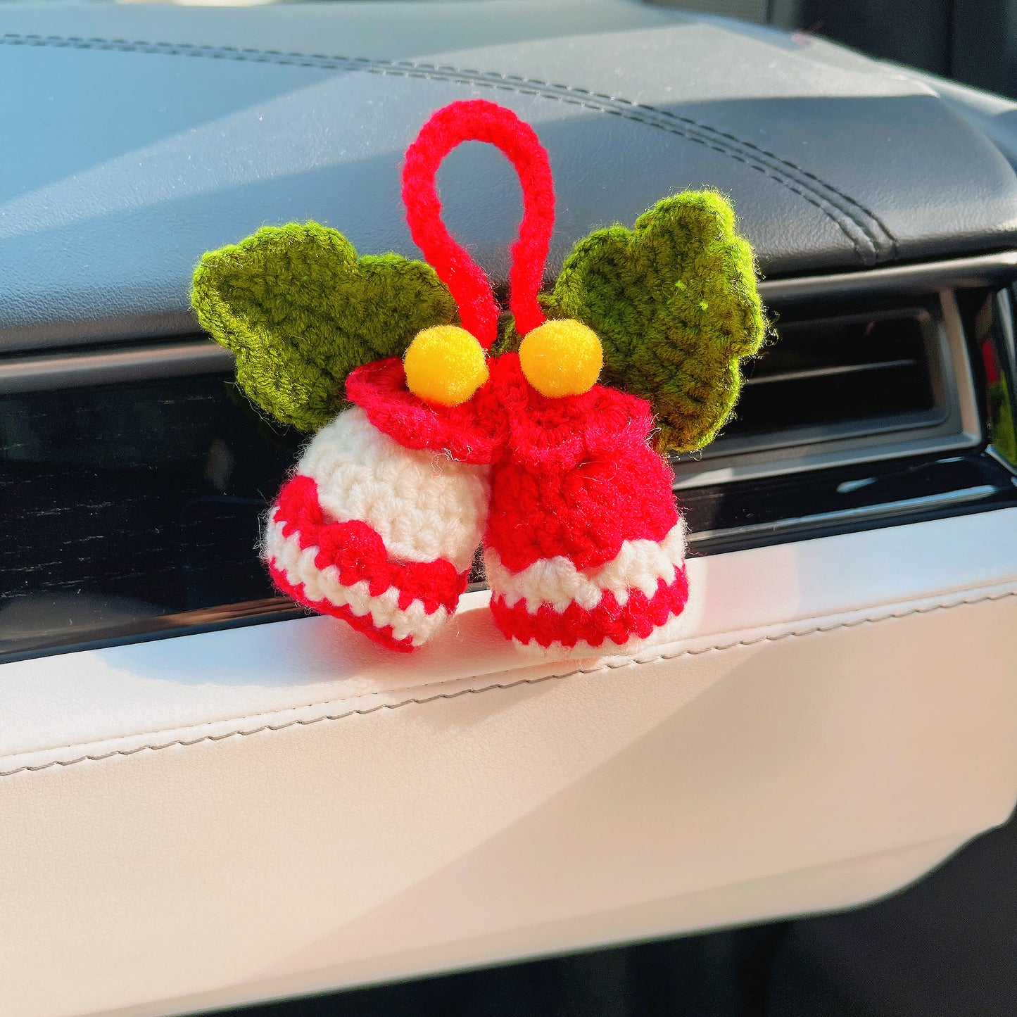 Desodorantes de aire para el coche de flores ganchilladas a mano: Navidad, Cumpleaños, Cualquier Ocasión
