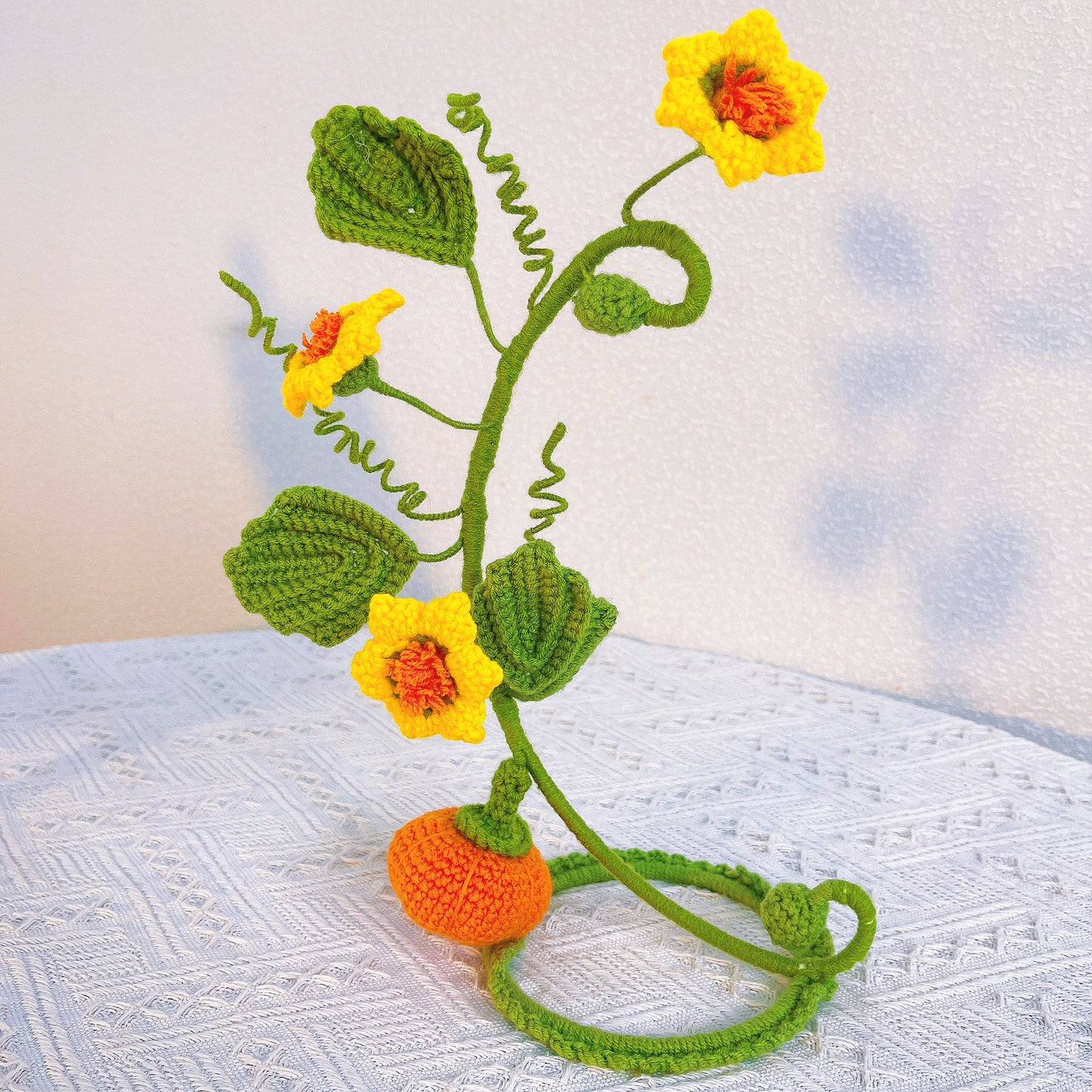 Conjunto de Decoración Colgante de Macramé Artesanal en Tejido de Ganchillo: Adornos Positivos en Forma de Limón, Calabaza y Luna Crescente con Columpio para Decoración del Hogar, Regalos Boho Chic, Estaciones Festivas