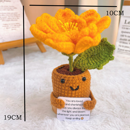 10月誕生花 萬壽菊花束 - 手鉤單枝生日花禮（附節慶包裝）