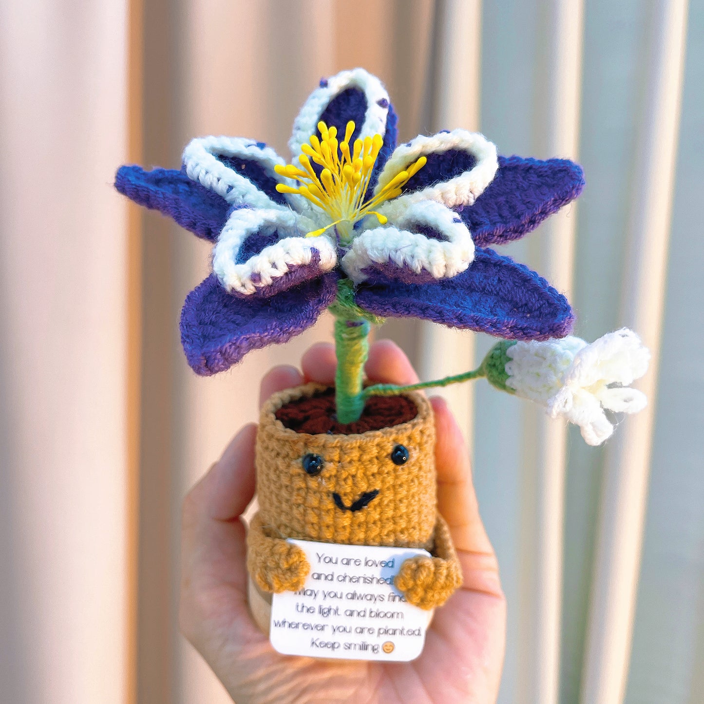 February Birth Month Handcrafted Bouquet of Purple Violets  - Ready to Gift Birthday Flower Arrangement