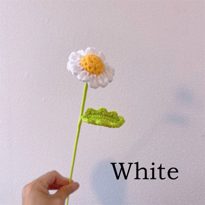 [Wholesale-No MOQ] Handcrafted Crochet Small Daisies Stake - The Bloom Crafter