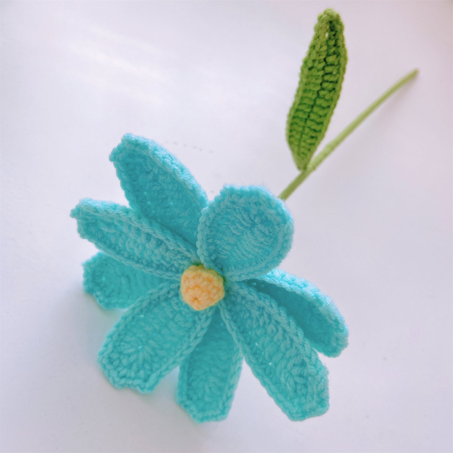 Handmade Crochet Future Cat Bouquet - White & Mint Green Cosmos, Gradient Mint Green Roses, White Closed Tulips, White Forget-Me-Nots, Money Plant - Allergy-Friendly Gift for Birthdays, Weddings, Anniversaries, Home Decor