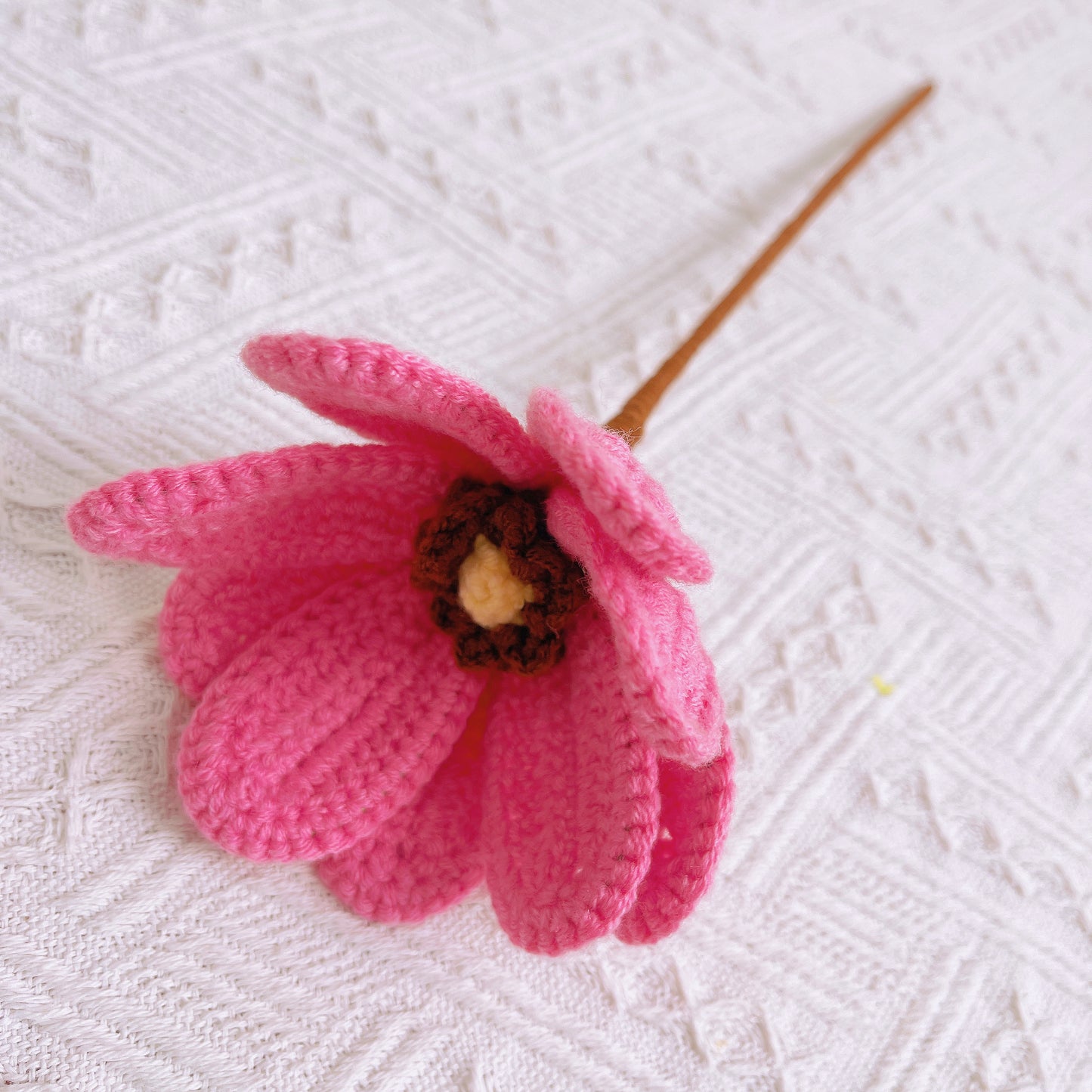Handmade Crocheted Rosy Magnolia