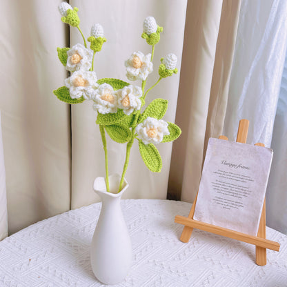 Flor de jazminho crochê feita à mão - Linda, vibrante e uma verdadeira obra de arte