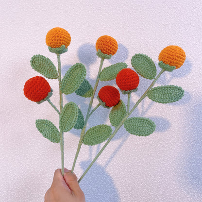 Virtuoso di Mandarino: Palo per Mandarino Fatto a Mano a Maglia per una Decorazione Gioiosa del Giardino