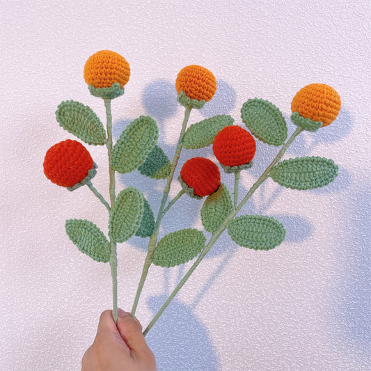 Virtuoso di Mandarino: Palo per Mandarino Fatto a Mano a Maglia per una Decorazione Gioiosa del Giardino