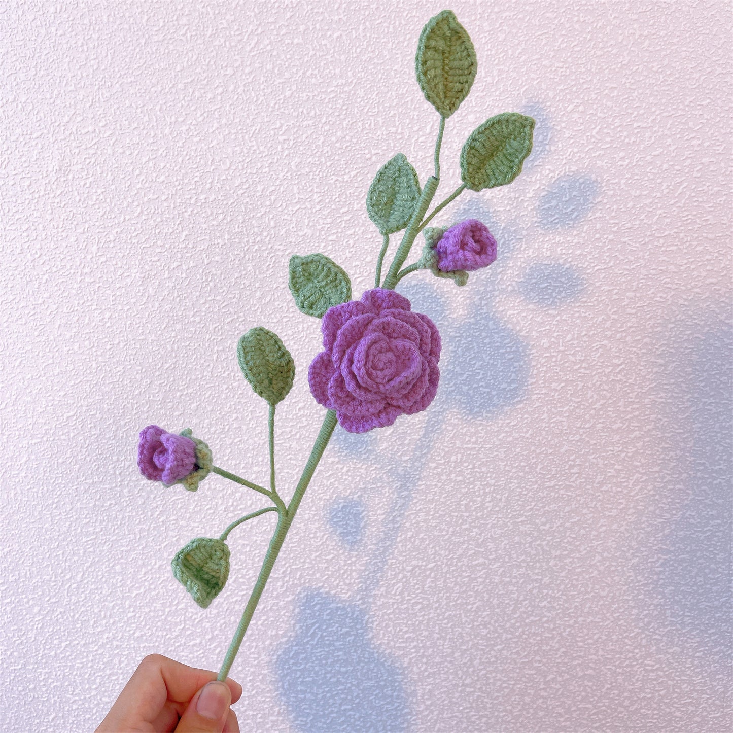 Camellia Dream: Handcrafted Crochet Camellia Stake for a Serene Garden Decor