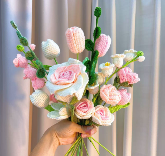 Big white pink bouquet