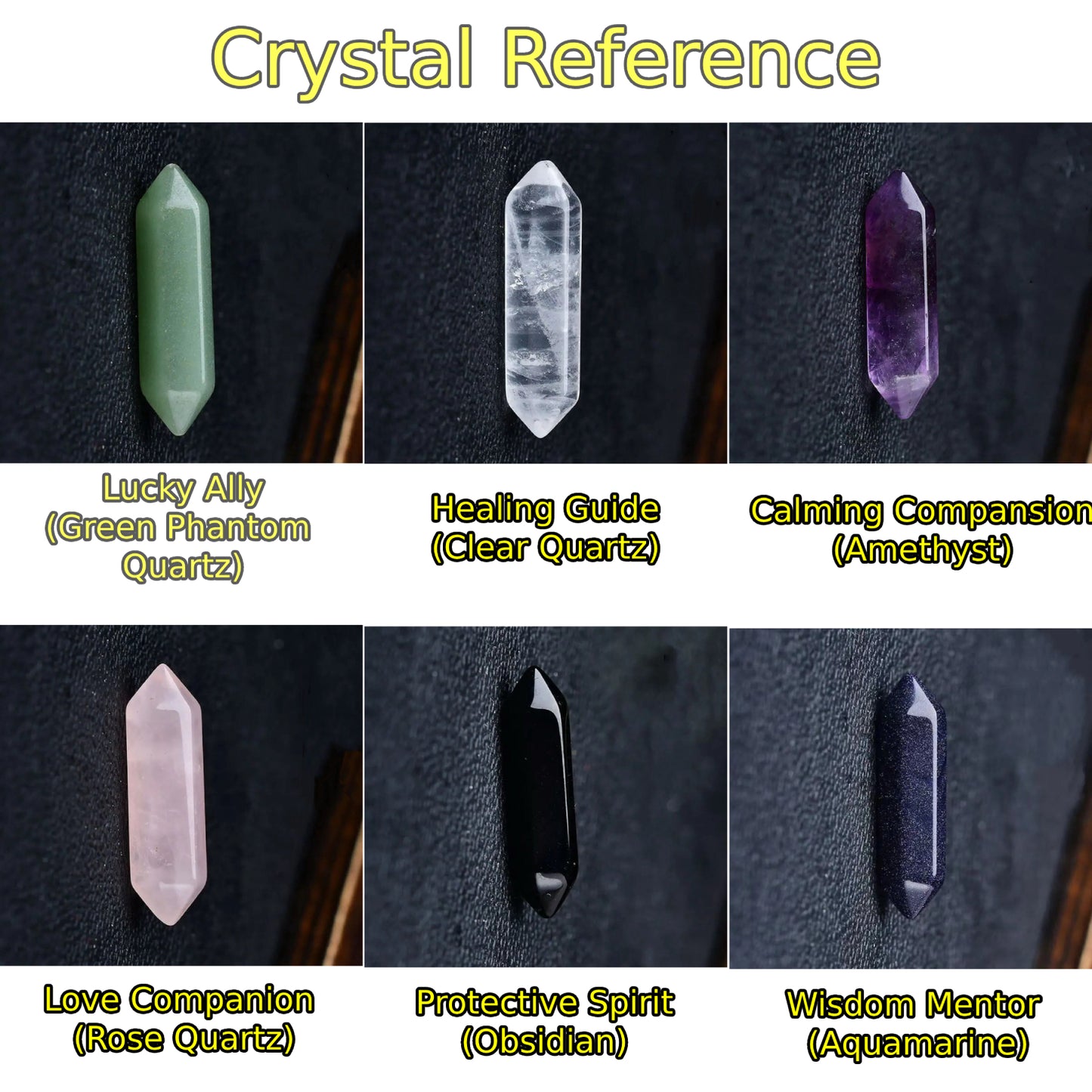 Custom Avatar Crystal Blessing Buddy - 6 Affirmations 15 Avatars to Choose from, Personalized Spiritual Gifts, Affection, Wisdom, Healing Amethyst, Lucky Energy Charms