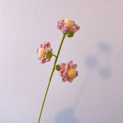 Ramalhete artesanal de porquinho fofo crochê: Rosa, Tulipa, Narciso, Cravo, Folhagem e Mais