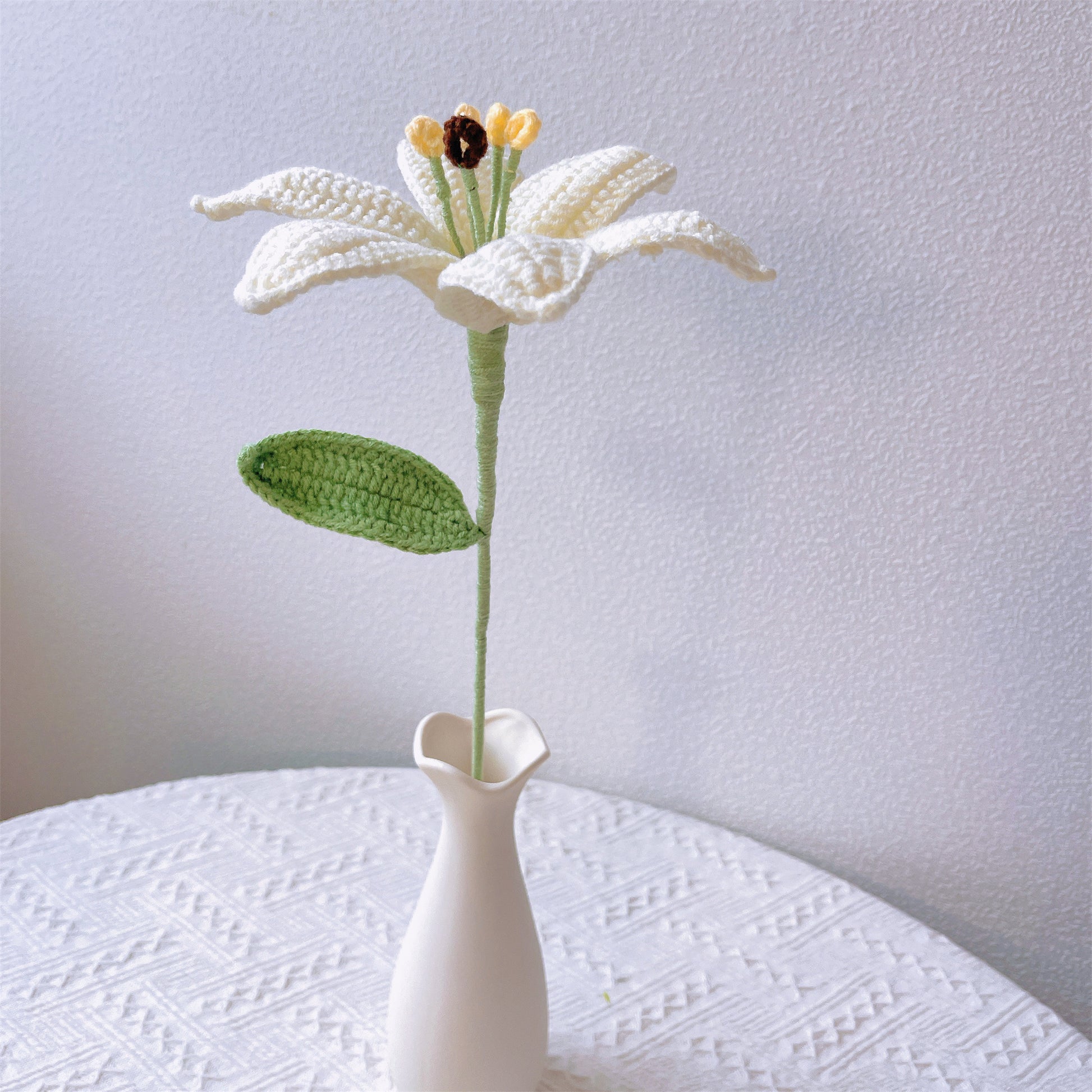 the white lily florals & gifts photos Handcrafted Artisanal Cream White Lily Bouquet