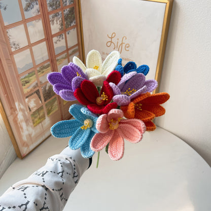 Handmade Crochet Tulip Flowers - Yarn Crafted, Home Decor, Gift Idea, Floral Arrangement, Symbolic Flower, Floral Accents, Bouquet Flowers