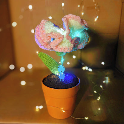 Planta de claveles tejida a mano - Falsa flor realista - Decoración única para el hogar - Regalo perfecto para los amantes de las plantas - Hecha a mano