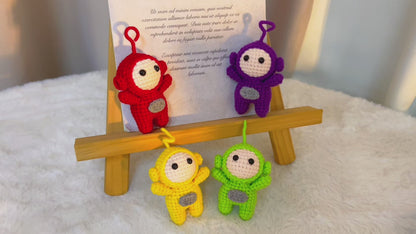 Handmade Screenies Crochet Figurines - Colorful Yellow, Green, Red, Purple  Cute Plush Toys for Kids, Home Decor, Gifts, Birthday, Baby Shower, Easter, and Holidays