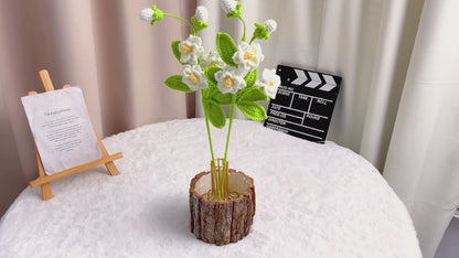 Flor de jazminho crochê feita à mão - Linda, vibrante e uma verdadeira obra de arte