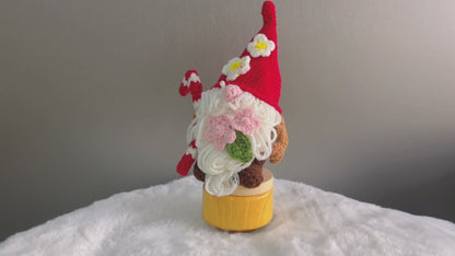Gnomi Fatti a Mano a Maglia con Supporto per Decorazioni e Regali - Figurine Nordiche dal Design Adorabile, Perfetti per Natale, Festività e Collezionisti