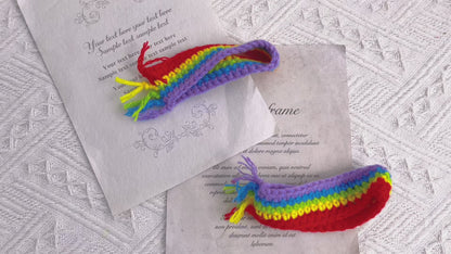 Pulseira de Crochê Feita à MãoLGBTQIA+ com Arco-Íris - Pulseira de Casal, Presente do Orgulho, Pulseira de Amizade para Homens e Mulheres, Festival LGGT