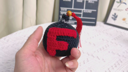 Crochet F-Bomb Plushie - Gag drôle fabriqué à la main pour le soulagement du stress d’un collègue Anniversaire Fête des Pères Fidget Toy Travailleur social Infirmière Cadeau
