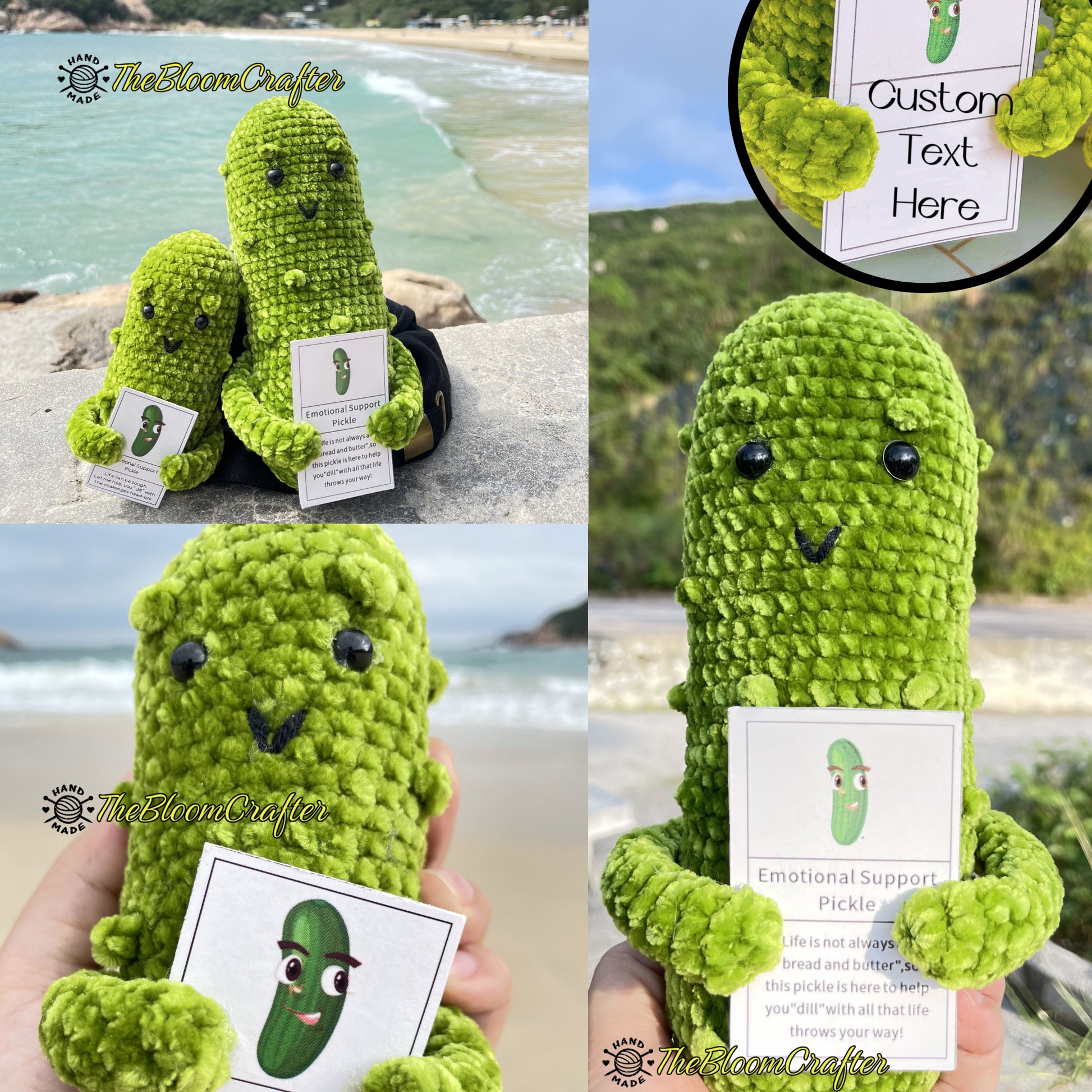 Crochet Pickle Plushie, Large Pickle Plushie, Pickle Family, Pickle Stuffed  Animal, Pickle Plush, Crochet Pickle, Pickle Food, Pickle Gift