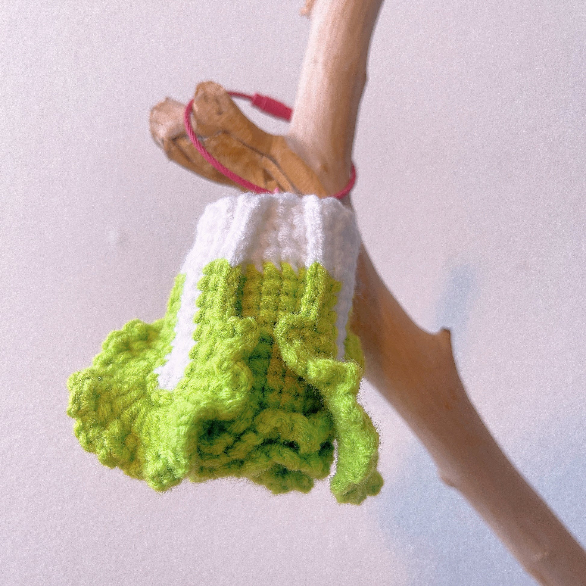 Handmade Crochet Ornament - Everlasting Decoration for Holiday - Christmas Tree - Teacher Gift - Handcrafted Fruit & Flower Decor for Office