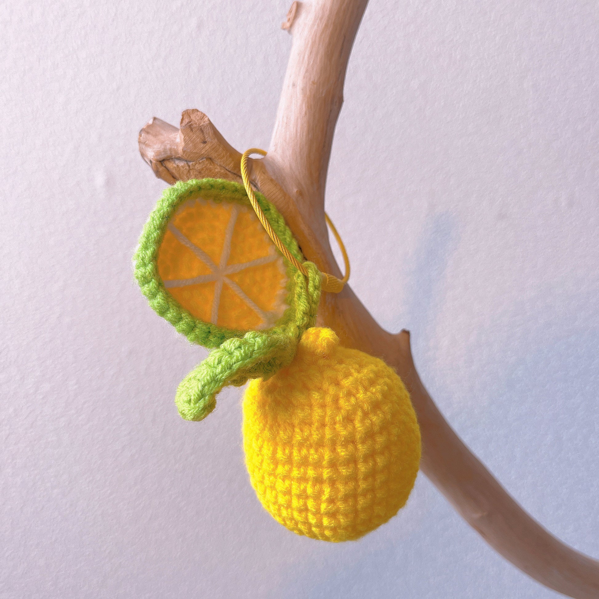 Handmade Crochet Ornament - Everlasting Decoration for Holiday - Christmas Tree - Teacher Gift - Handcrafted Fruit & Flower Decor for Office
