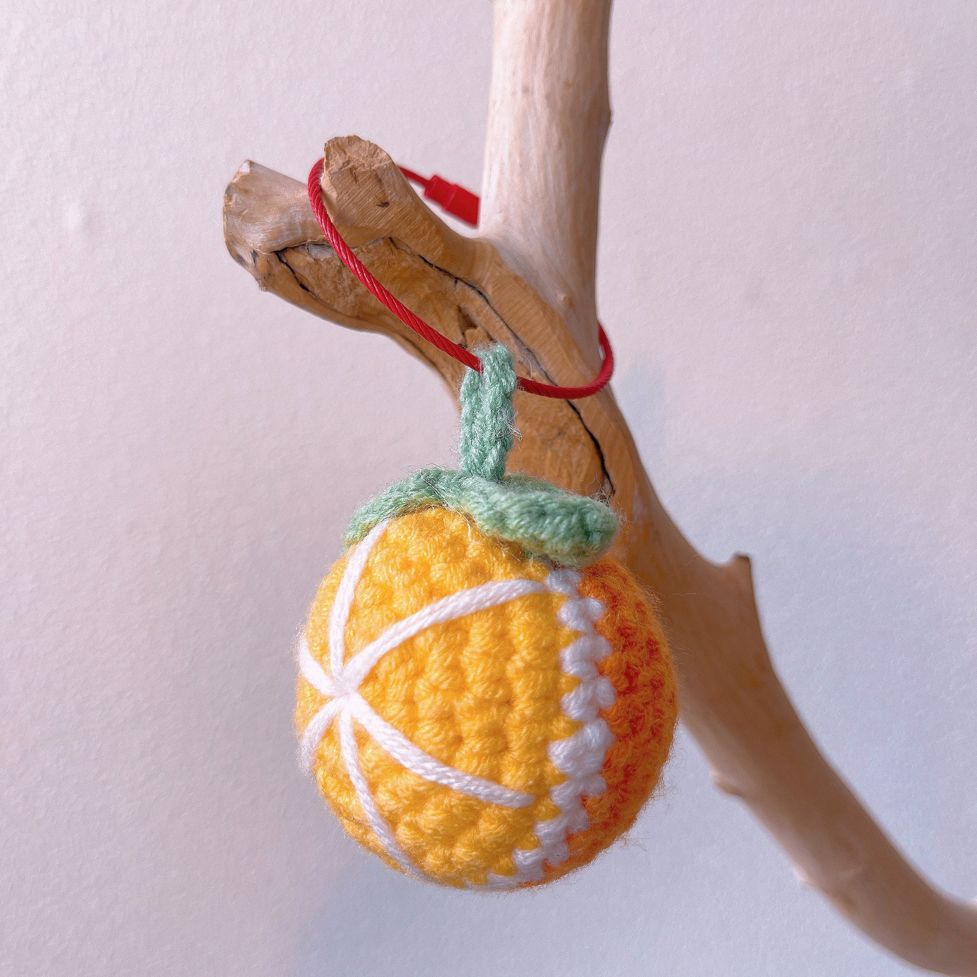 Handmade Crochet Ornament - Everlasting Decoration for Holiday - Christmas Tree - Teacher Gift - Handcrafted Fruit & Flower Decor for Office