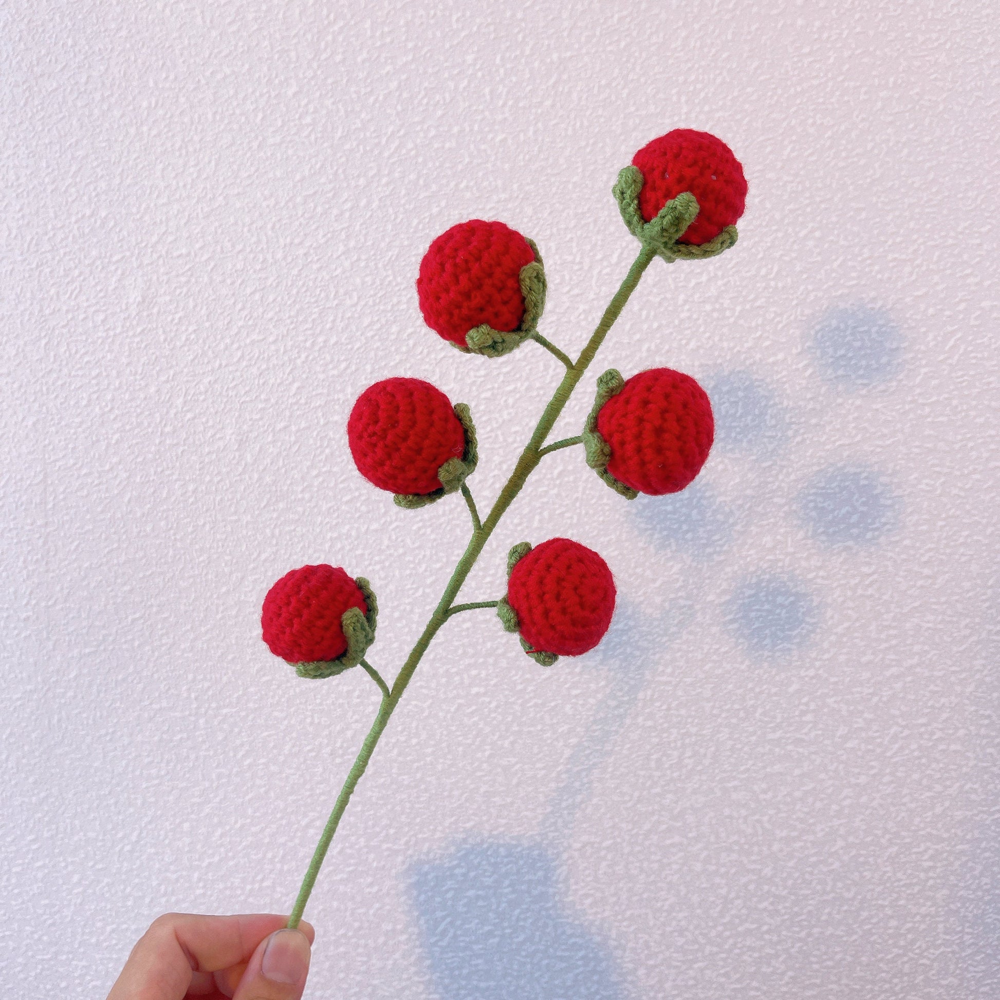 Whimsical Crochet Flower Stakes Collection for Enchanting Garden Decor - Strawberry, Tomato Vine, Giant Chrysanthemum Design - Gardeners